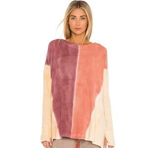 We The Free Free People Logan Ribbed Tunic Top Star Anise Combo Thumbholes XS